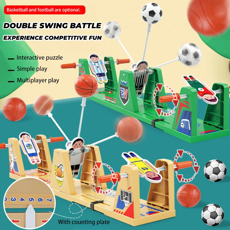 

Kids Desktop Basketball Football Ejection Strategy Games Double Battle Parent-child Interaction Board Game Educational Toys Gift
