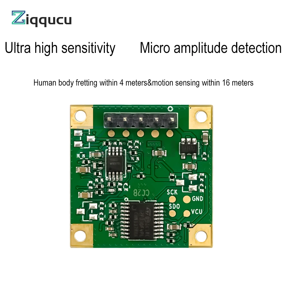 

5V HLK-LD1115H Mini 24G Human Presence Sensor Micro Motion Detection Radar Module