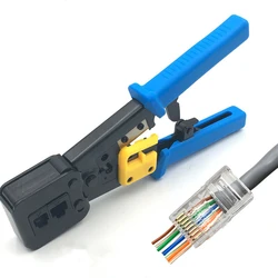 Multi-function RJ45 Crimper Hand Network Tool Pliers RJ12 RJ11 Cat5e Cat6 8P8C Lan Cable Stripper Pressing Clamp Tongs Clip