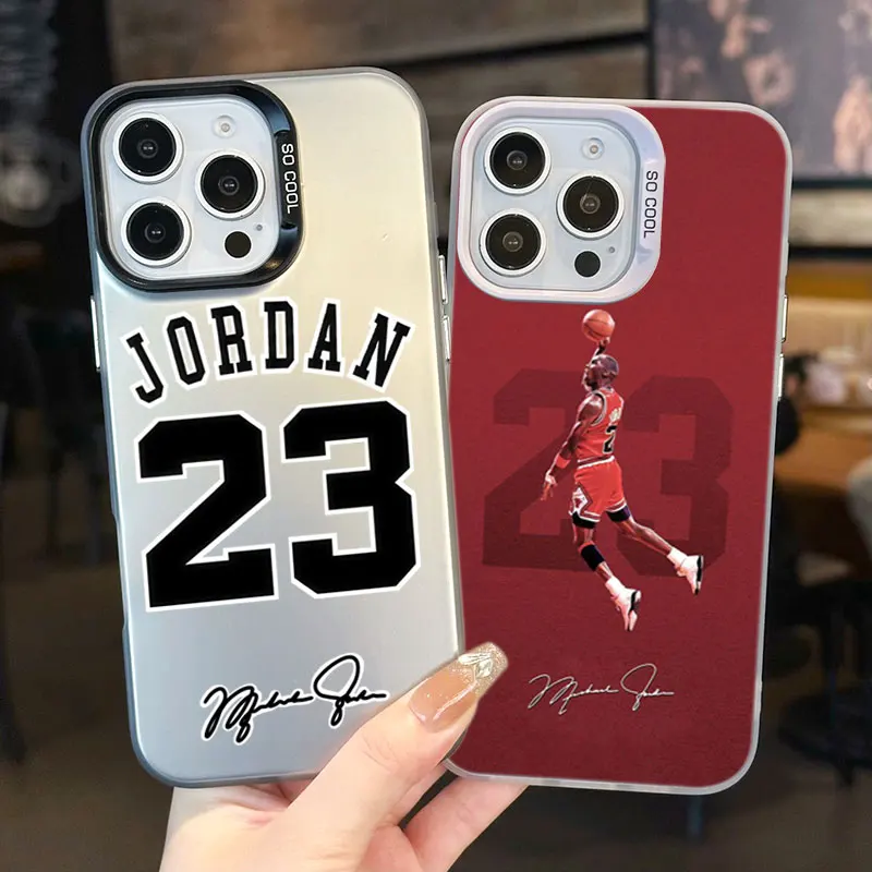 Capa para Celular Apple iPhone 17 Air 16E 15 14 Plus 13 12 27 Pro Max Mini Funda Capa Basquete J-Jordan 23