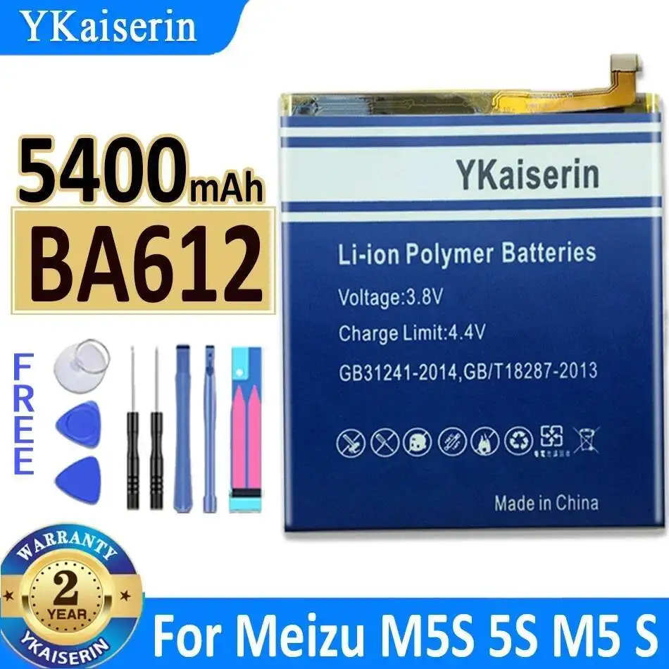 

5400Mah Environmentally Friendly For Meizu Meizy 5S M5 M5S M612Q M612M BA612 Mobile Phone Battery