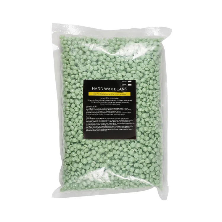 500 g/pak Wax Bonen Ontharingscrème Hot Film Pellet Verwijderen Bikini Gezicht Haar Benen Arm Ontharing Bean Unisex Ontharing