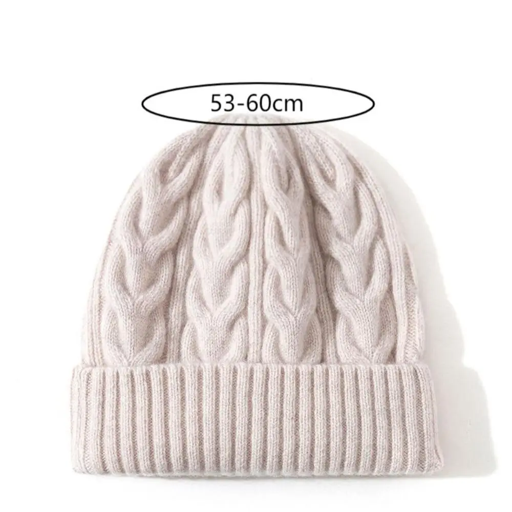 جديد سميكة محبوك قبعة لينة بلون الصوف قبعة مرونة قبعة صغيرة النساء الرجال