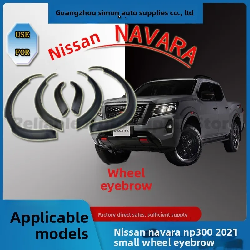 

For NAVARA Slim Edge Fender Trim Decorative Mud Flaps Wheel Arch for Nissan NP300 2021 Model Stylish Durable Protection Premium