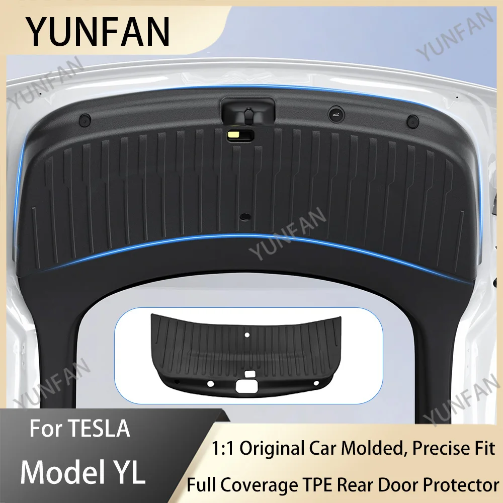 

Waterproof Anti-Dirty TPE Cargo Trunk Mat Tailgate Protector For Tesla New 2026 Model YL Wear Resistant Liner