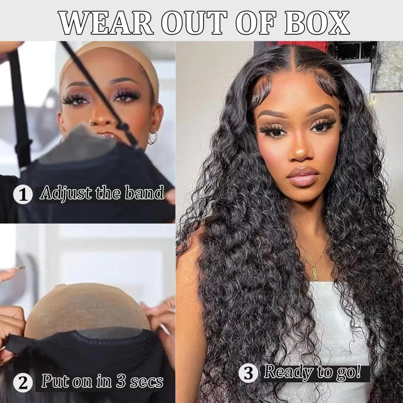 Deep Wave Lace Front Wigs Human Hair Pre Plucked 13x4 Lace Frontal Wigs Human Hair Kinky Curly Lace Front Wig Human Hair Wigs