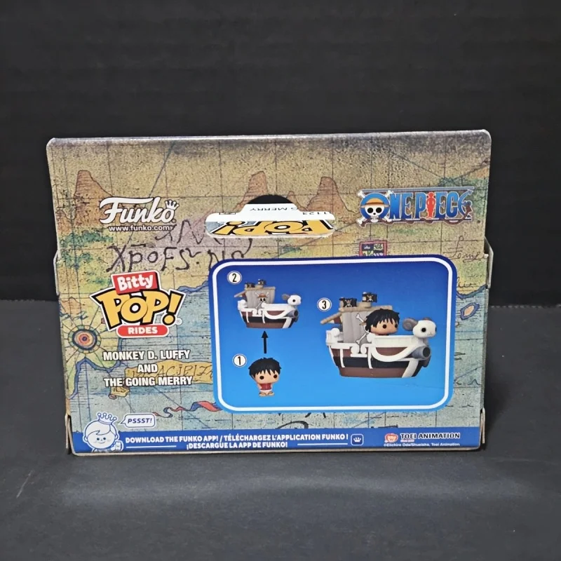 Figura Coleccionable de Vinilo Auténtica de Funko Pop Rides One Piece, Luffy y Going Merry, Adorno de Escritorio, Regalo Ideal para Fanáticos del Anime