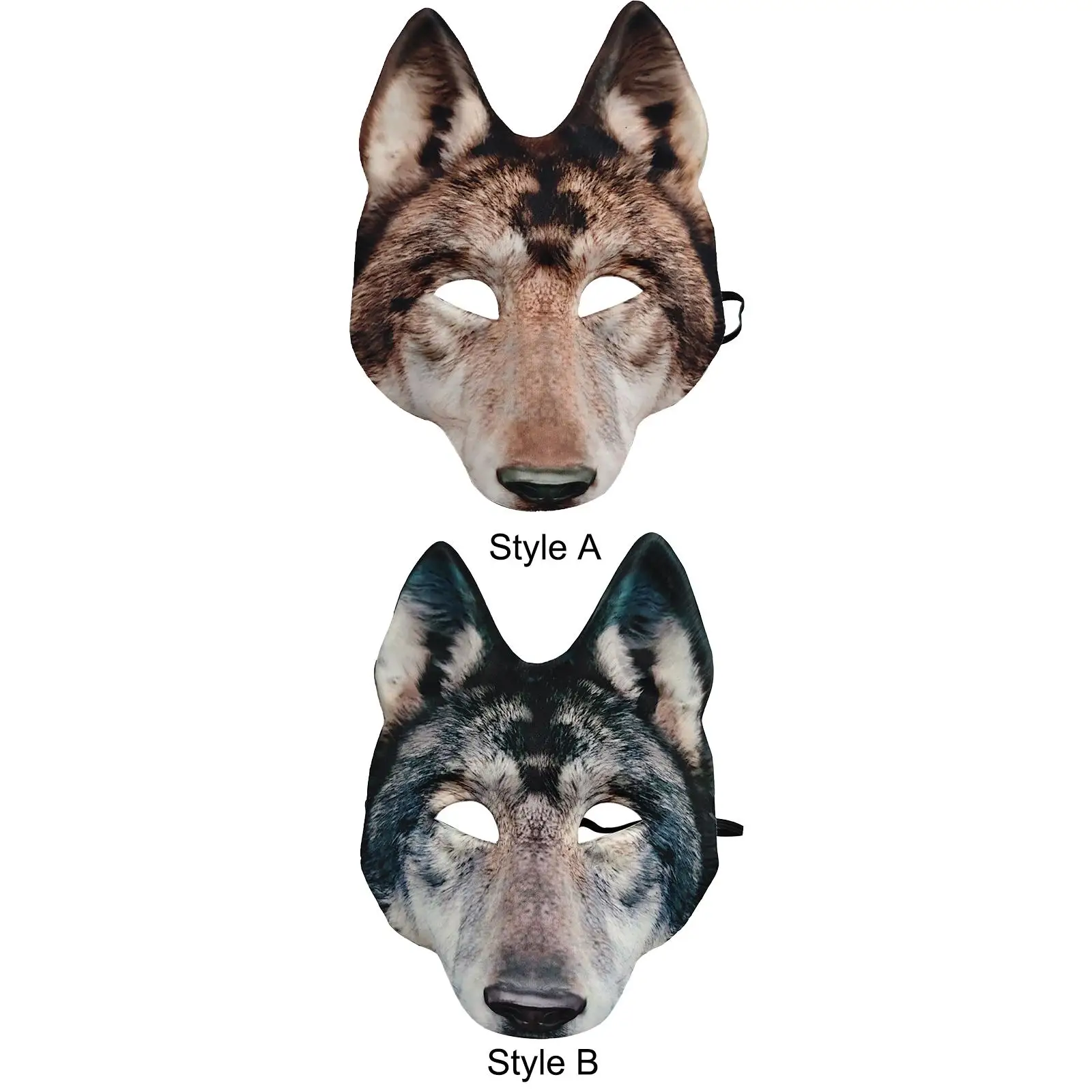 Wolf Head Mask Realistic Fun Wolf Cosplay Props for Party Carnival Cosplay