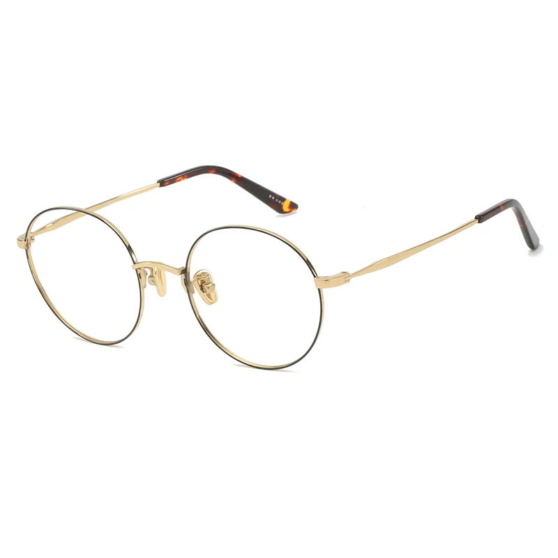 

Classic Anti Glare Eyewear Prescription Eyeglasses Frame Women Round Myopia Optical Korean Glasses Frame Men Titanium S8754