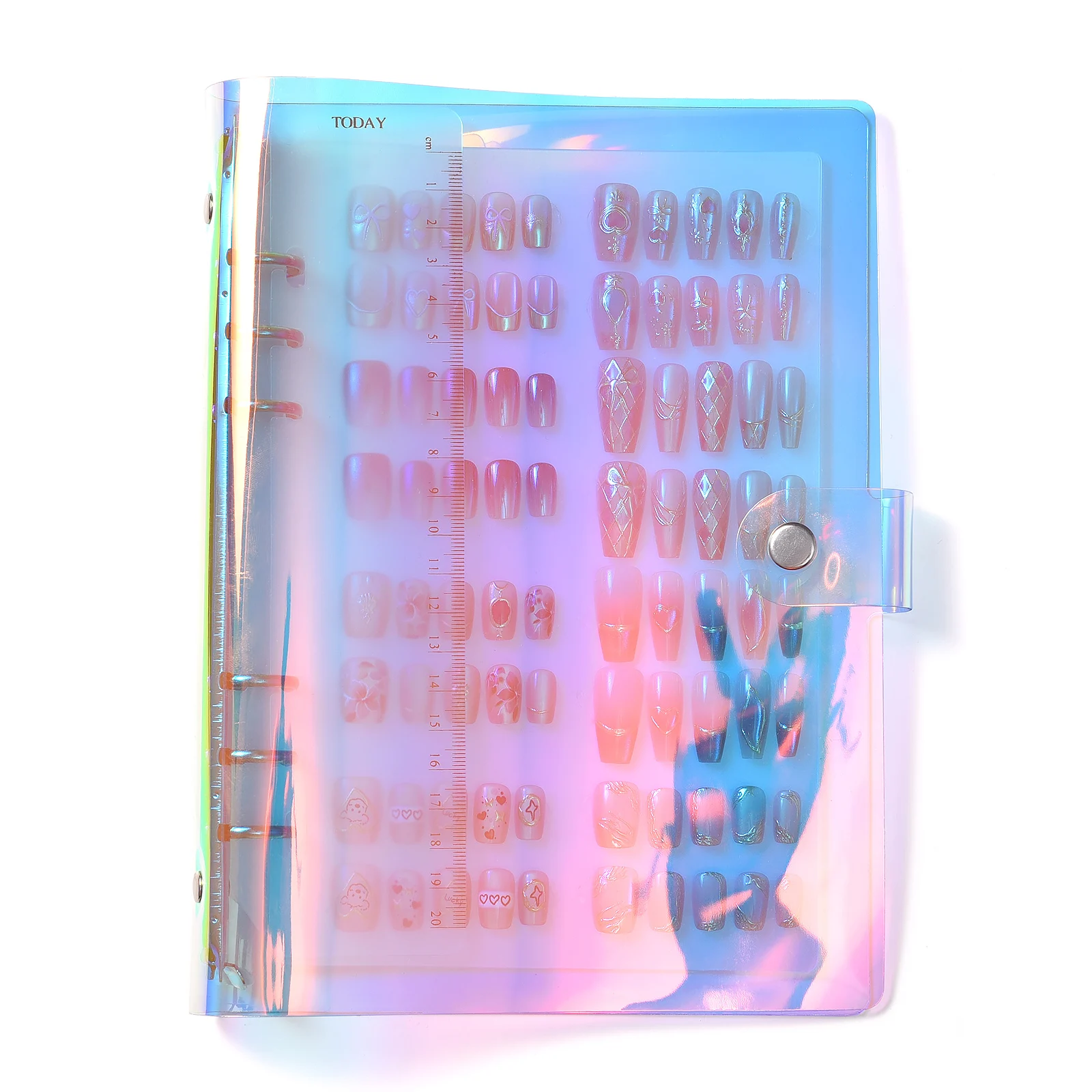 

Nail Art Storage Exhibition Album Editor DIY Simple Nail Tape Set for Press-On Nails KADS Acrylic Nail Organizer Display Tools