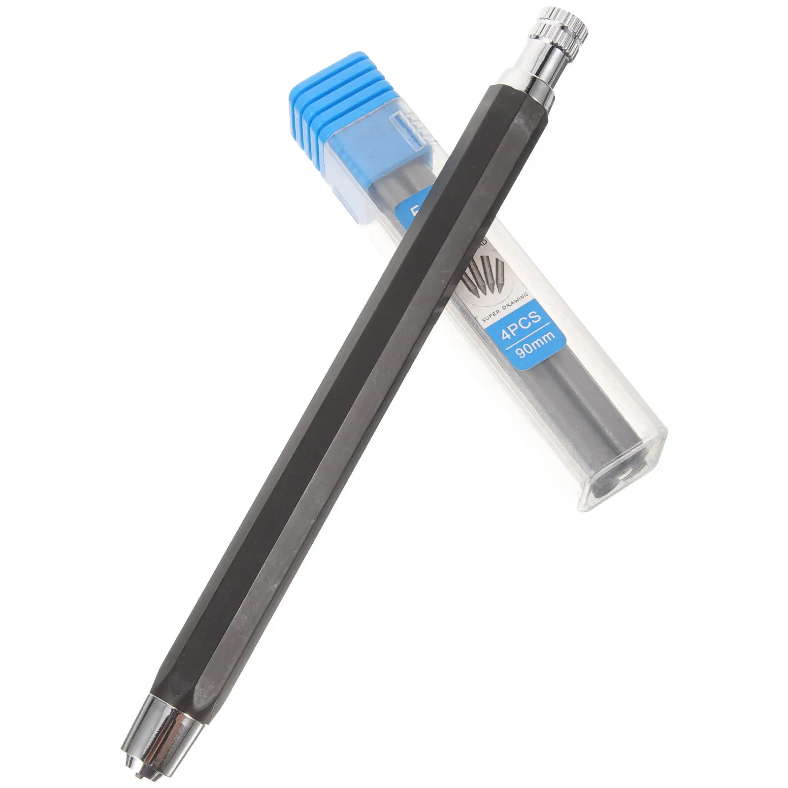 

Автоматические механические карандаши 5-6 мм, металлические, для рисования, черные, с грифелями 2B, школьные принадлежности, инструмент для письма, подарки для студентов