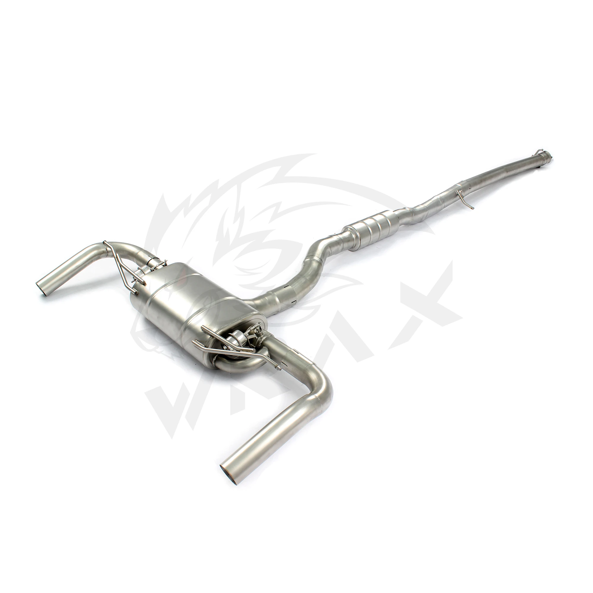 304 roestvrij staal Catback uitlaatsysteem Prestaties uitlaatpijpen voor Benz Cla45 A45 met klep