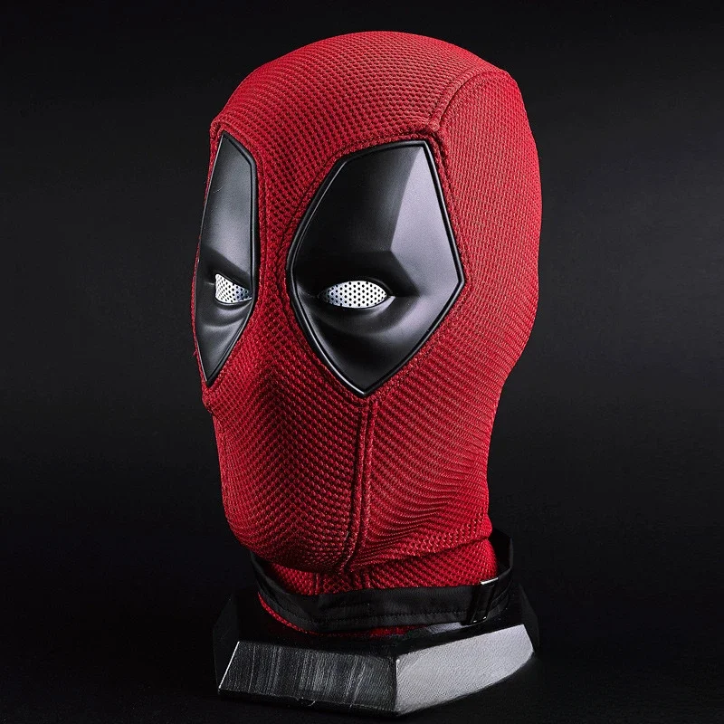 Deadpool Cosplay Mask for Men Knitted Latex Headgear Movie Superhero Masks Hat Necklaces Bracelets Adult Halloween Carnival Prop