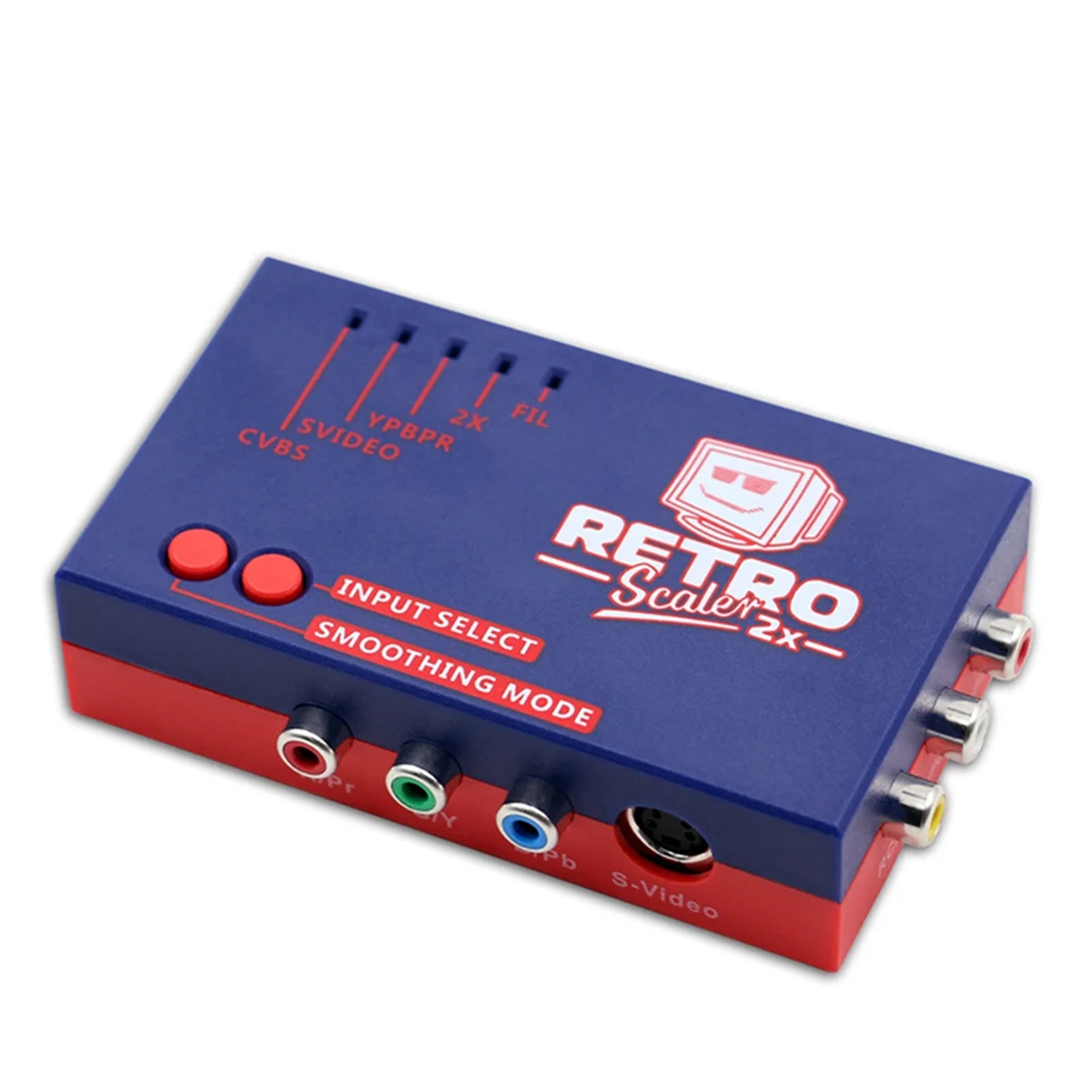 

N93R For RetroScaler2x AV to HD Converter Line-Doubler for Retro Game Consoles PS2 N64 NES Dreamcast Saturn MD1 MD2,Blue
