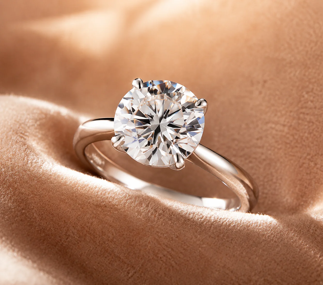 Moissanite Engagement Promise Ring for Women, 925 Sterling Silver Base with 18K Yellow Gold Plated, D Color VVS1 1.5CT Moissanite Wedding Band