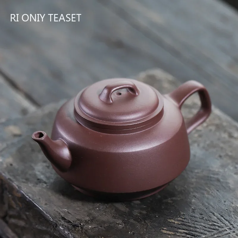 

230ml Chinese Yixing Purple Clay Teapots Handmade Tea Pot Raw Ore Purple Mud Beauty Tea Infuser Kettle Zisha Tea Set Teaware