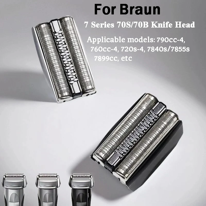 Suitable for Replacing Head Mounted 70B 70S Electric Shaver 7 Series Blades 790CC, 720, 750CC, 760CC, 9565 Foil Shaver