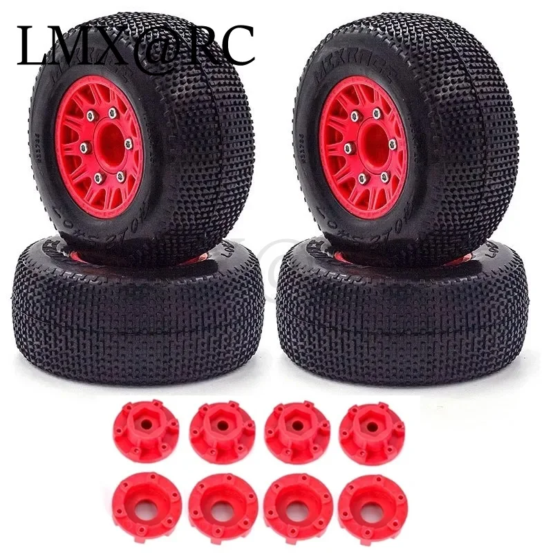 4Pcs 110mm 1/8 1/10 Short Course Truck Tire with 12mm 14mm 17mm Wheel Hex for TRAXXAS Slash ARRMA SENTON Vkar SCTX10 HPI RC Car