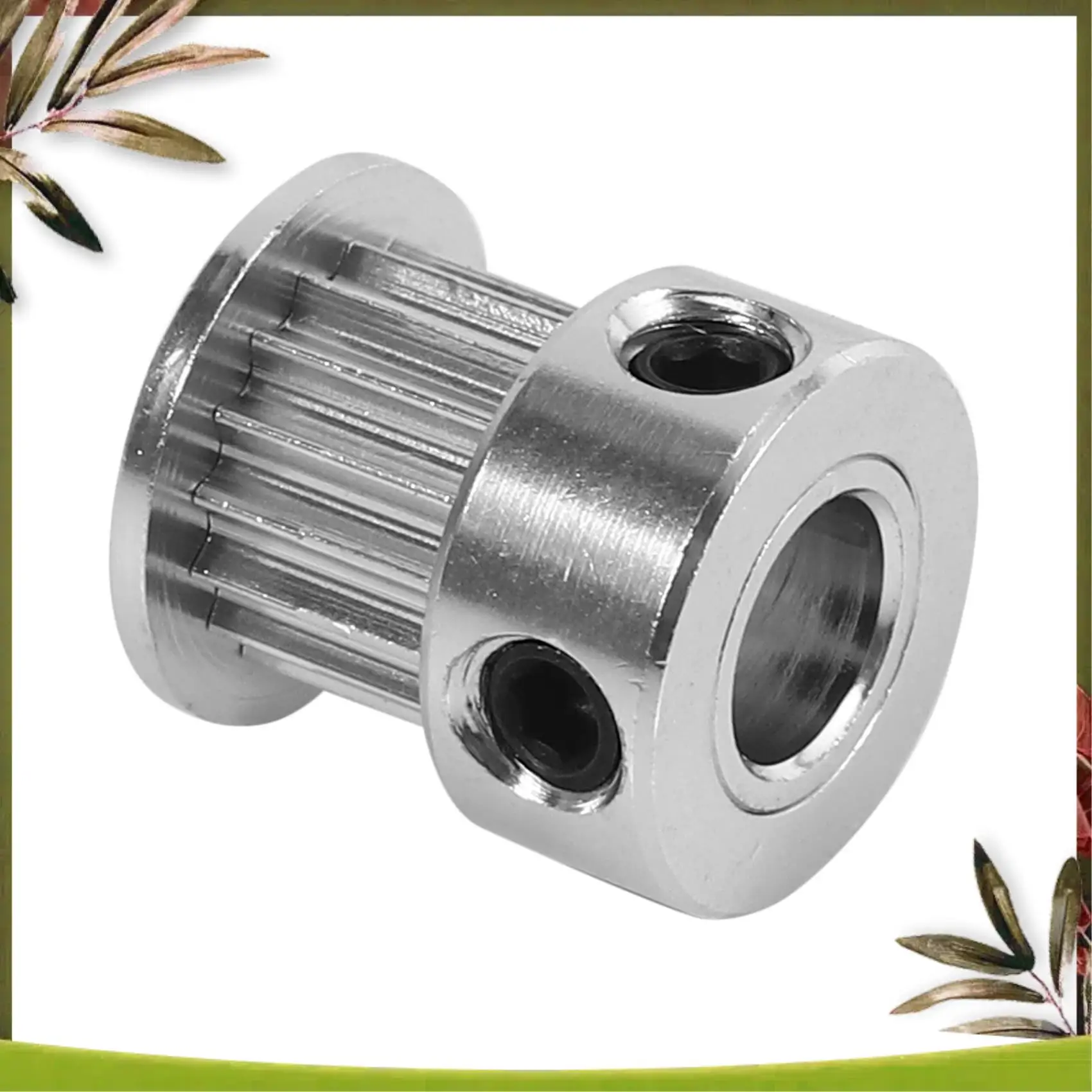 New-Aluminum GT2 16 Teeth 6Mm Bore Timing Belt Pulley Flange Synchronous Wheel For 3D Printer