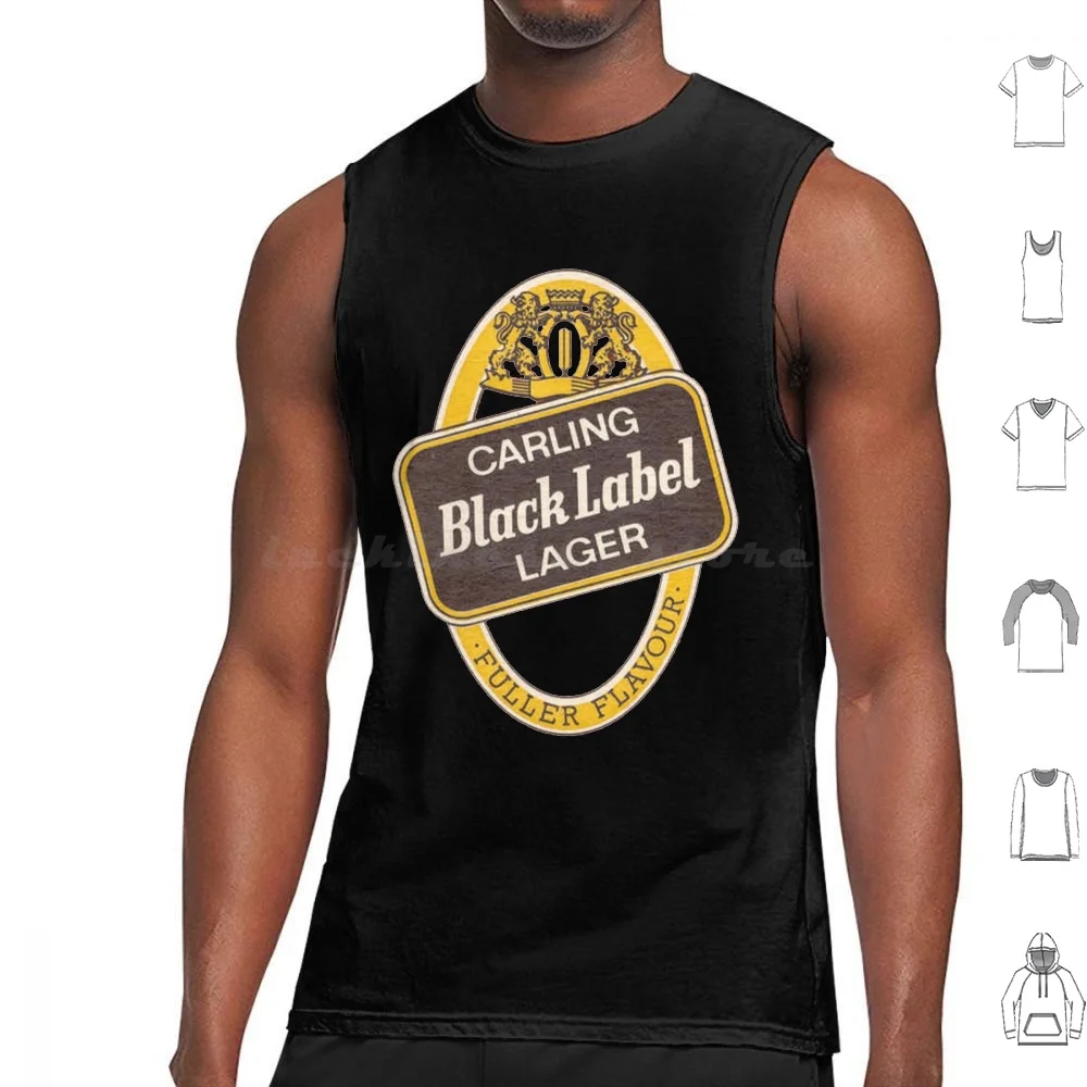 Premium Lager From Carling Black Label Essential T-Shirt Tank Tops Vest Sleeveless Premium Lager From Carling Black Label