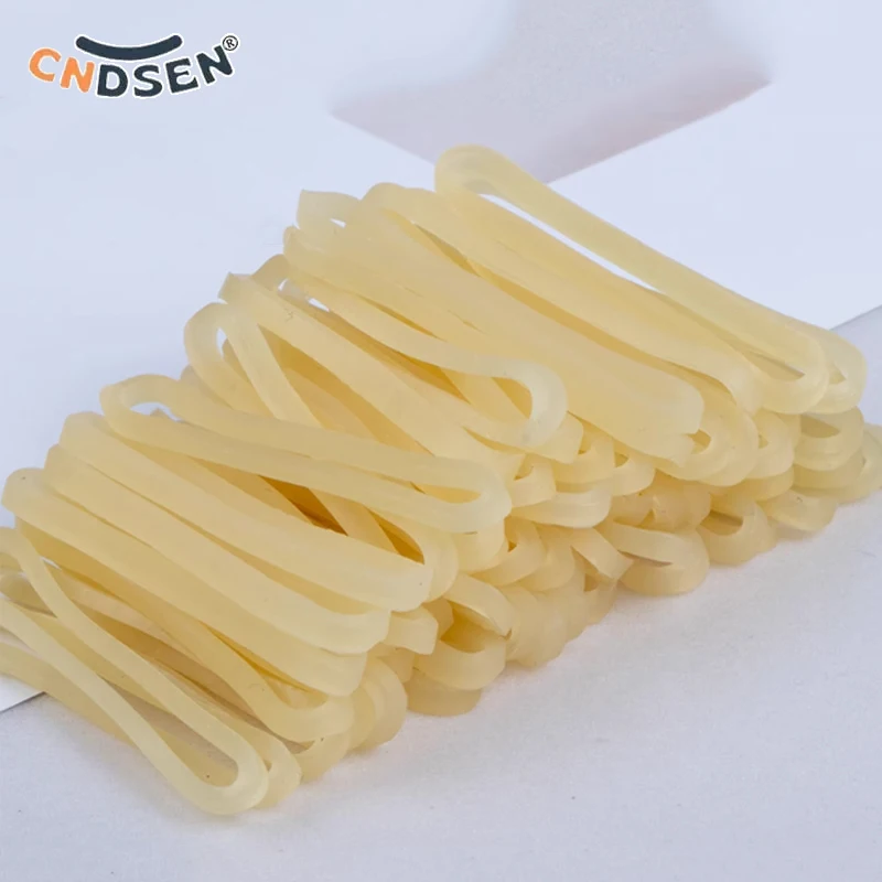 100Pcs High Elastic Latex Bands Thickening High Temperature Resistance Rubber Bands 40/60/75mm