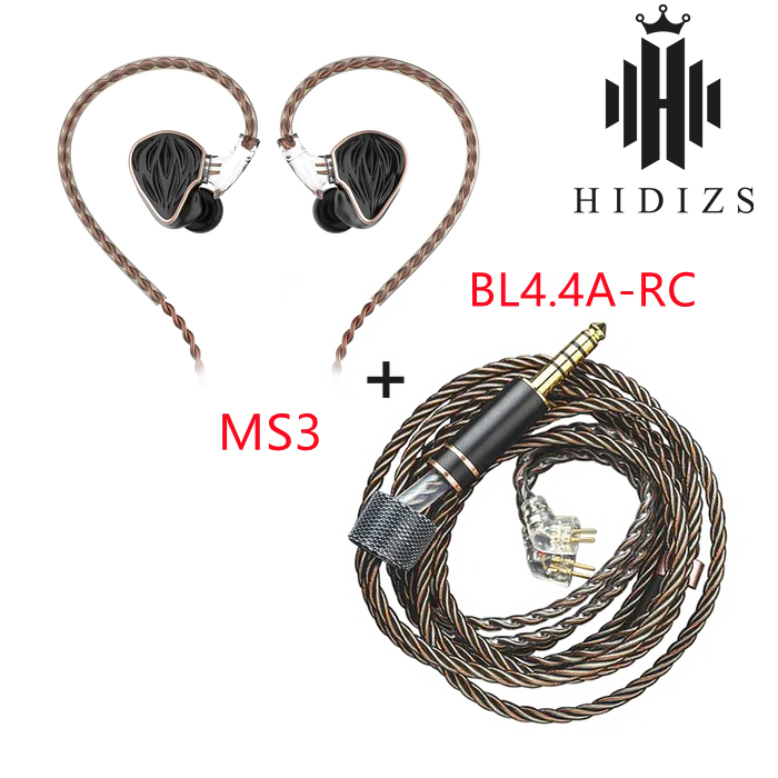 Hidizs BL4.4A-RC Single Crystal Copper Balanced Earphone Upgrade Cable with HIDIZS MS3 NEW