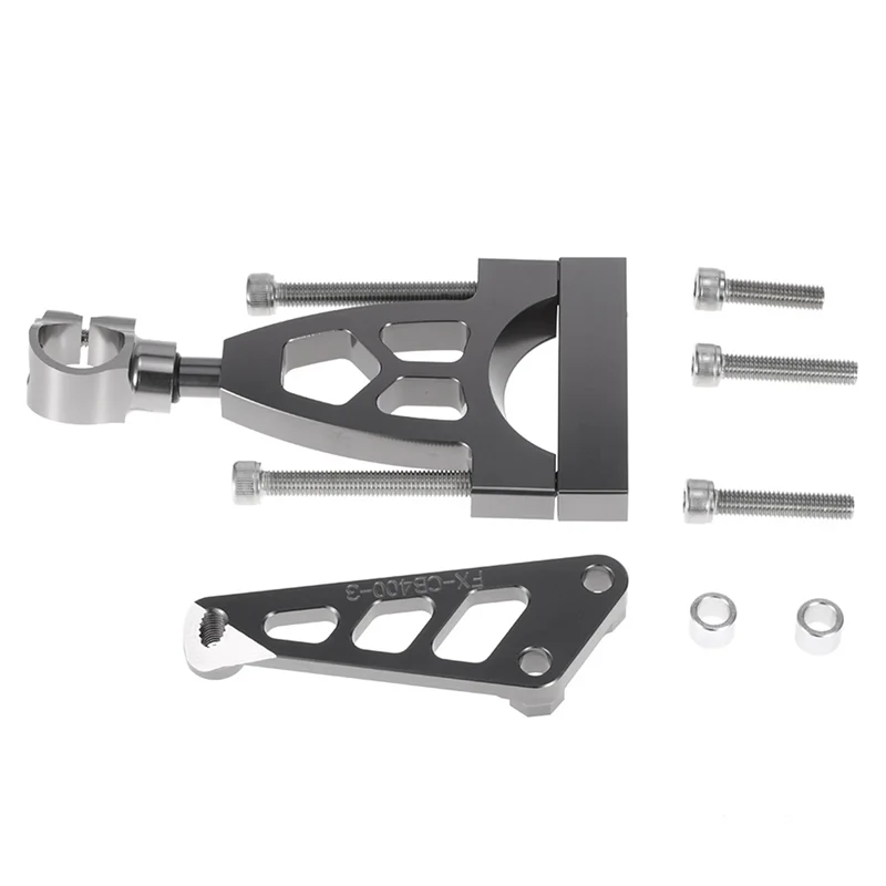 Amortiguador de dirección de aluminio, kit de soporte de montaje para CB400 VTEC CB400SF 1999-2015