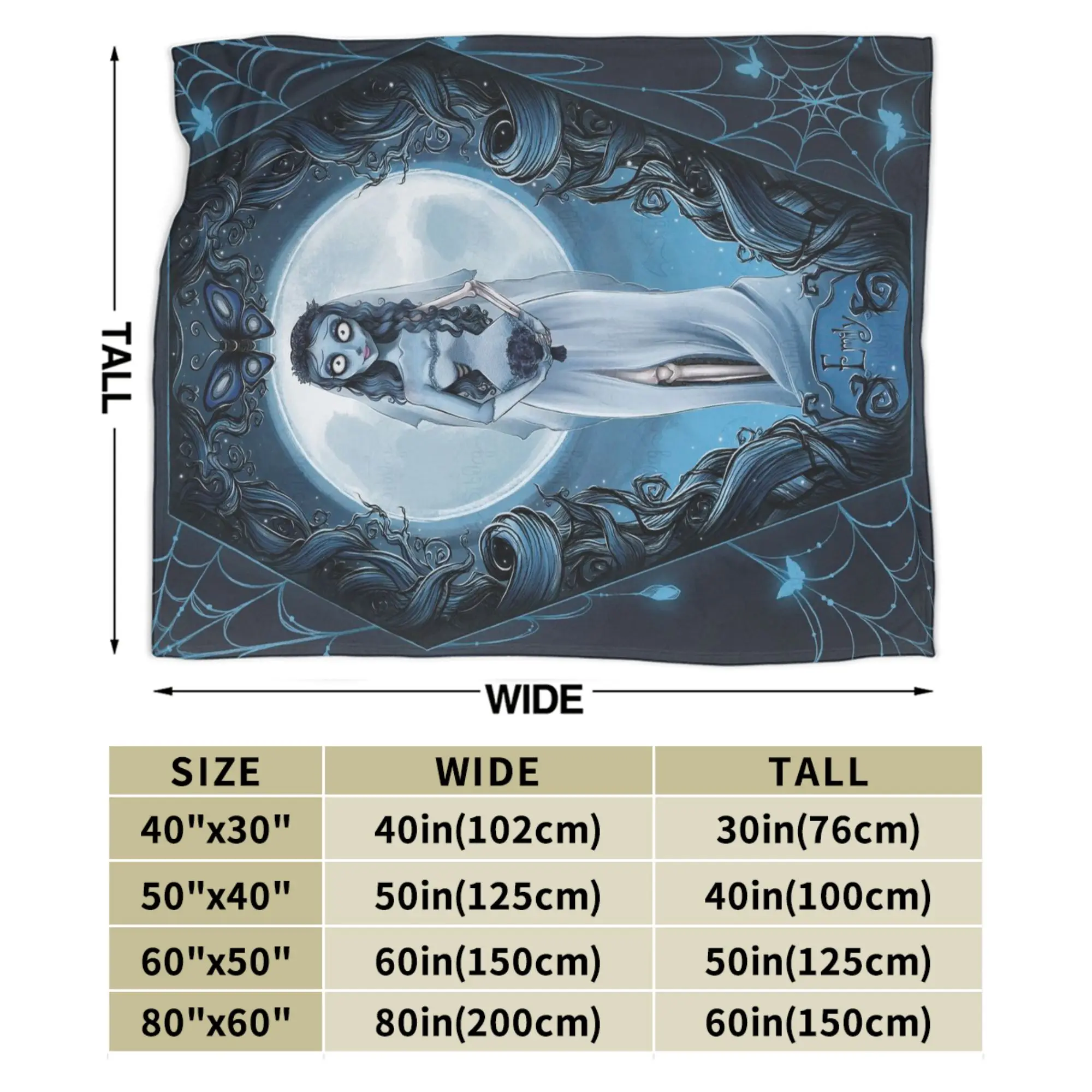 Couverture légère en flanelle fine et confortable, Design nouveauté, couverture de film de dessin animé pour cadavre et mariée, lavable en Machine