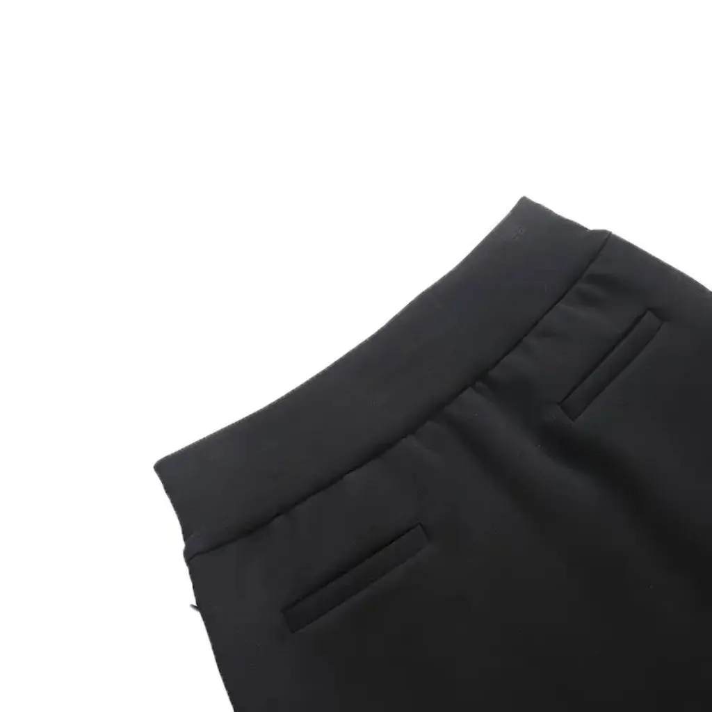 

Women's High Waist Drawstring Sports Skirt Black A-Line Sheath Dress Autumn Winter Elegant Simple Design Air Layer