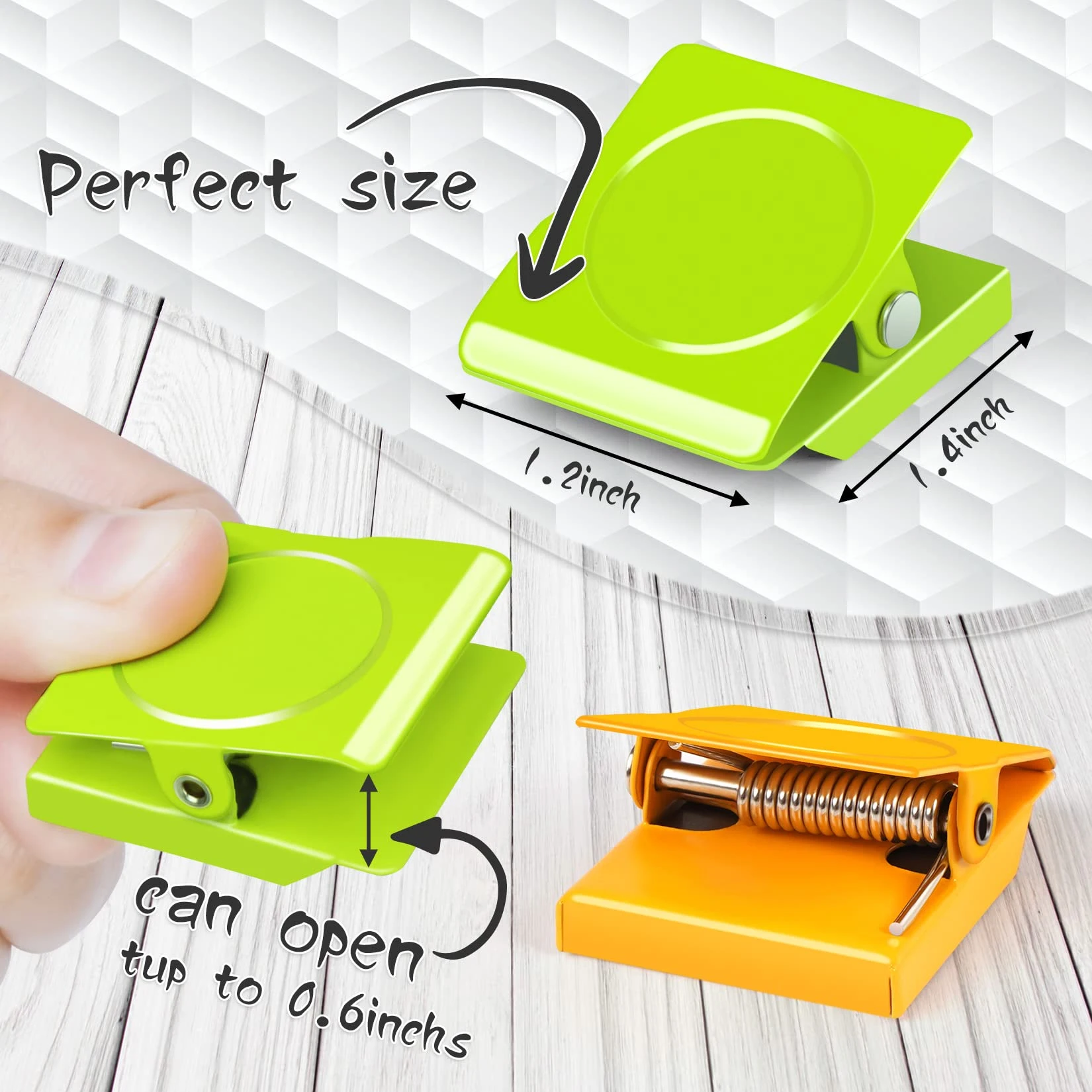 Multi-functional Magnetic Clips for Fridge Whiteboard Billboard Home Kitchen Office School chip bag clips magnetic tool