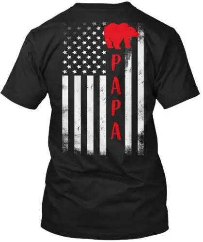 Papa Bear Flag - T-Shirt Made in the USA Size S to 5XL