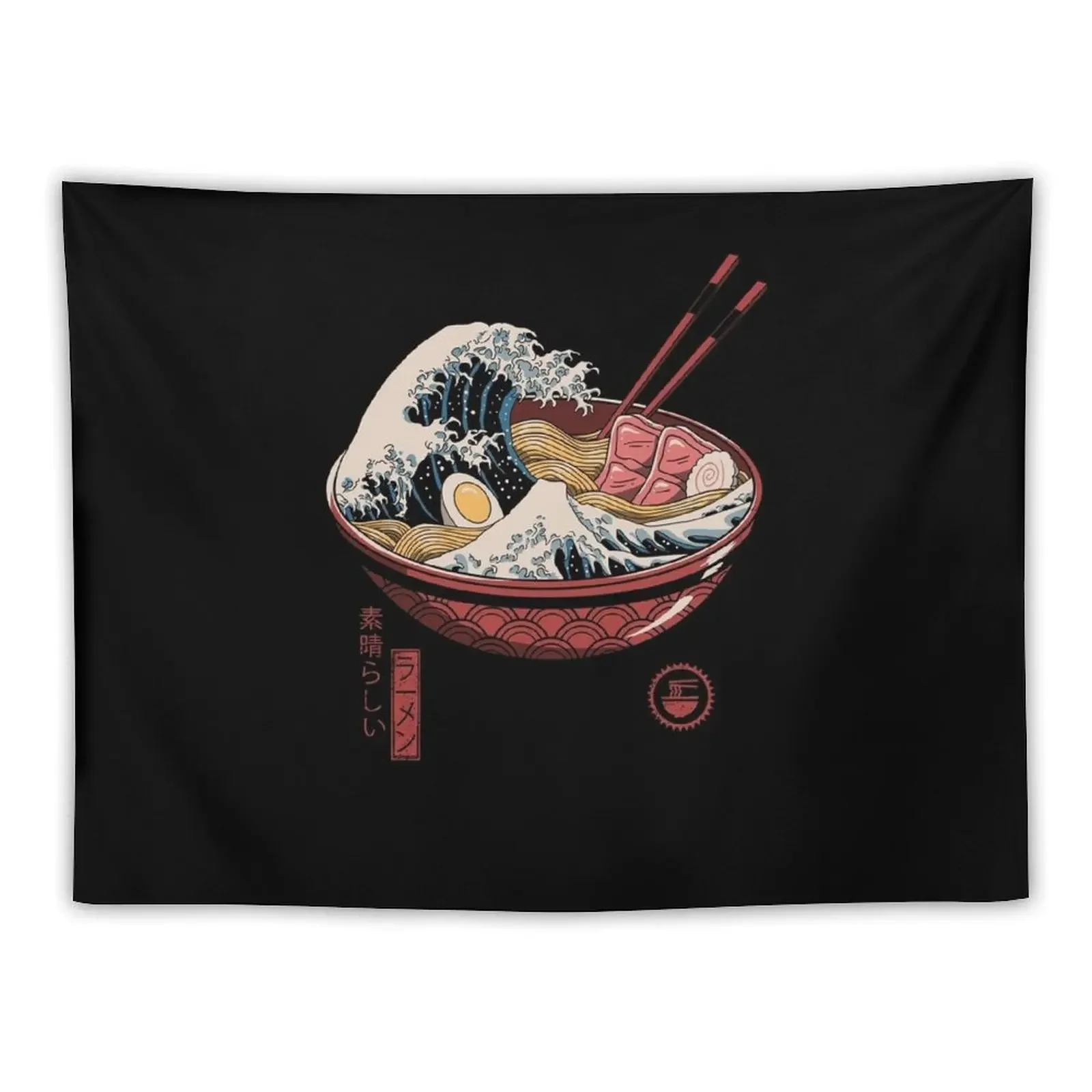 

Great Ramen Wave Tapestry House Decoration Outdoor Decoration Carpet Wall Tapestry