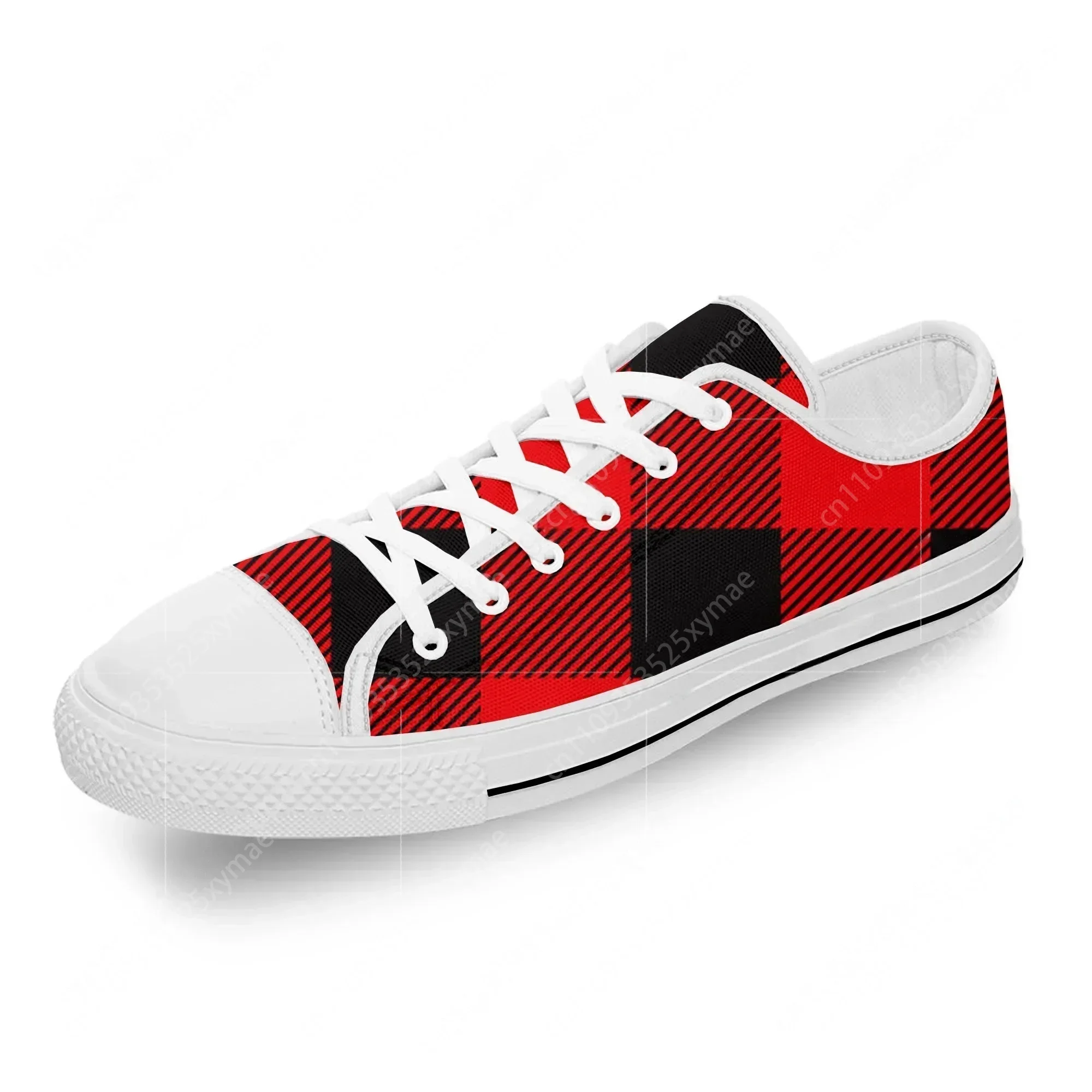 

Кроссовки унисекс из дышащей ткани с 3D-принтом в клетку «Буффало», легкие, модные, с низким берцем