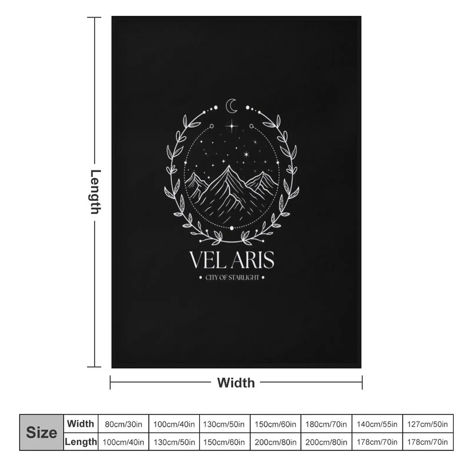 Velaris Acotar City of Starlight A court of Thorns and Roses T Shirt Throw Blanket For Decorative Sofa Thins Beach Blankets