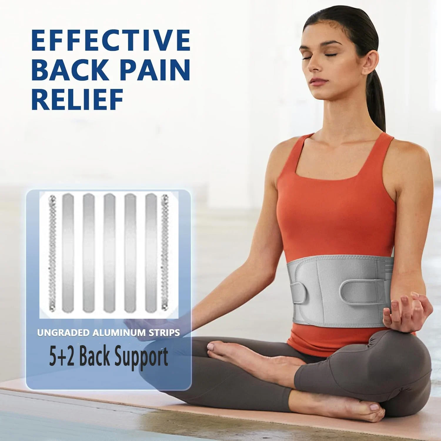 

Back Brace Support Belt-Lumbar Support Back Brace for Back Pain Immediate Relief from Sciatica, Herniated Disc