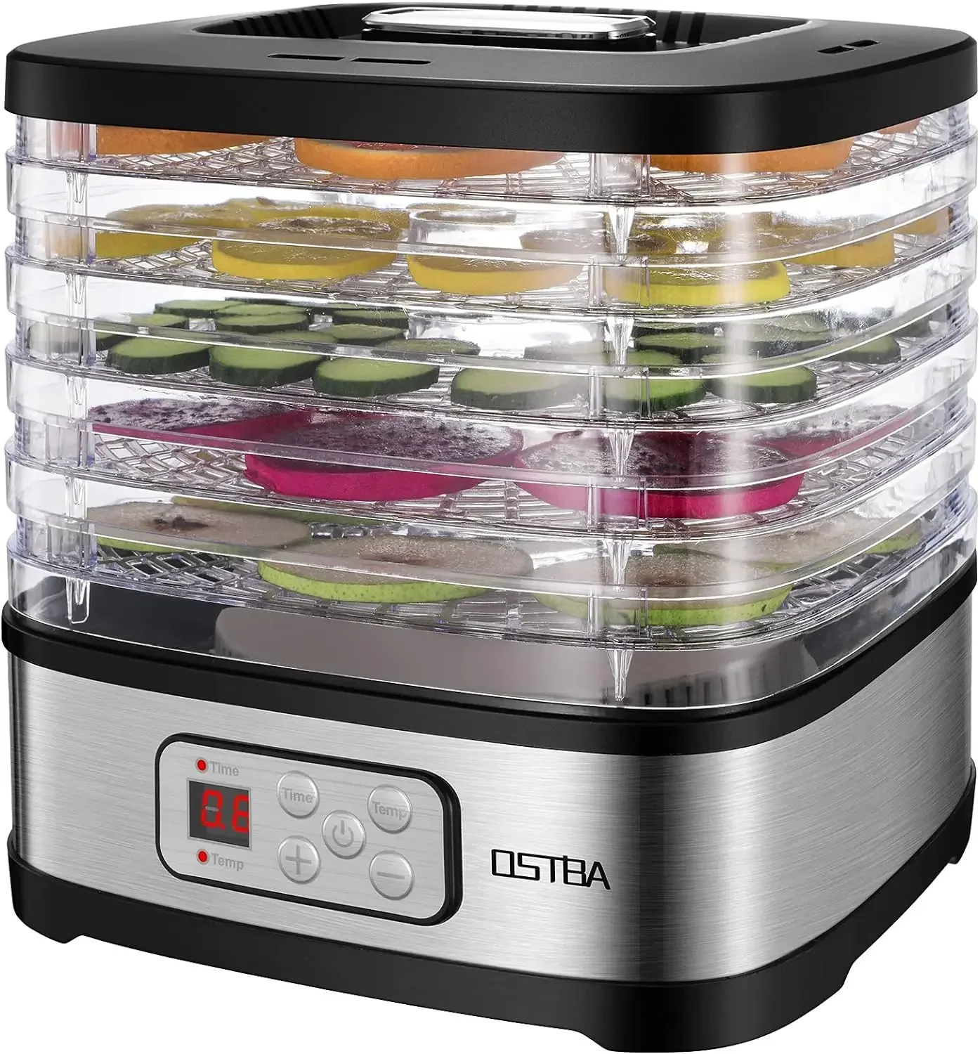 NEW Food Dehydrator Machine Adjustable Temperature & 72H Timer, 5-Tray Dehydrators for Food and Jerky, Fruit, Dog Treats