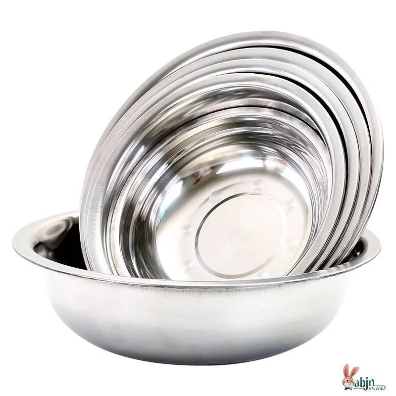 

Thickened Stainless Steel Basin for Cooking Noodles And Boiling Water Deep Basin Home Use Aluminum Basin Soup Basin
