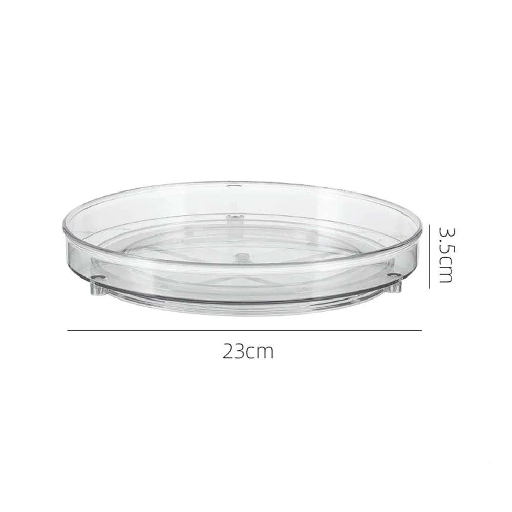 Lazy Susan-Organisateur de réfrigérateur coloré, organisateur de réfrigérateur rotatif T1 pour armoire de cuisine, 23 cm, 27 cm, épices