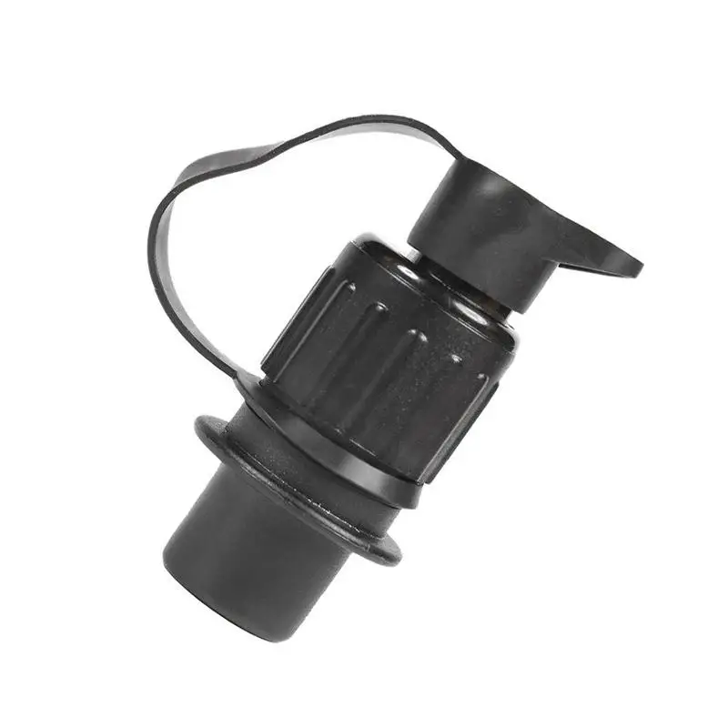 12V 3 Pin Round Trailer Socket Connector Easy Install Heavy Duty Power Cord Plug for Truck Trailer Towing Use