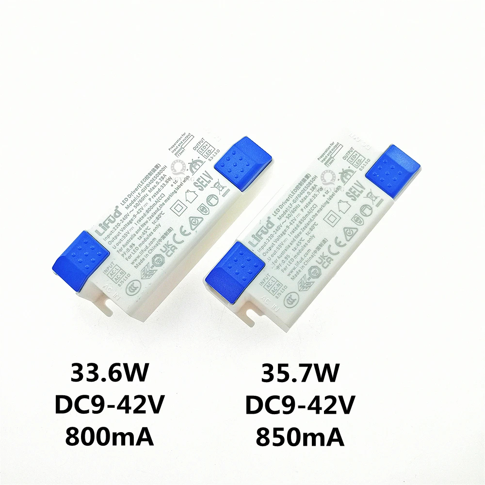 220V Lifud LED Driver DC9-42V 25W-40W LF-GIFxxxES 600mA 700mA 750mA 800mA 850mA 900mA 950mA 1000mA 1050mA Lighting Transformer