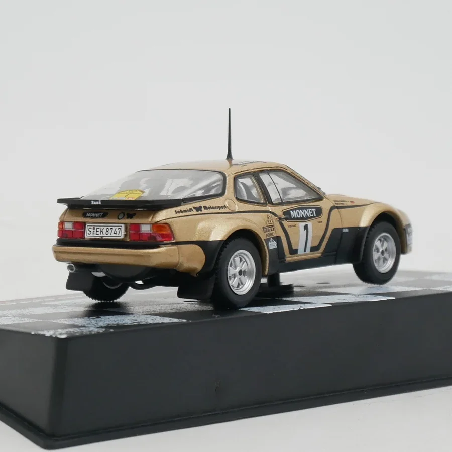 Diecast IXO Scala 1:43 Porsche 924 Carrera GTS WRC 1981 Modello di auto in lega da collezione Giocattolo regalo Souvenir Display Ornamento