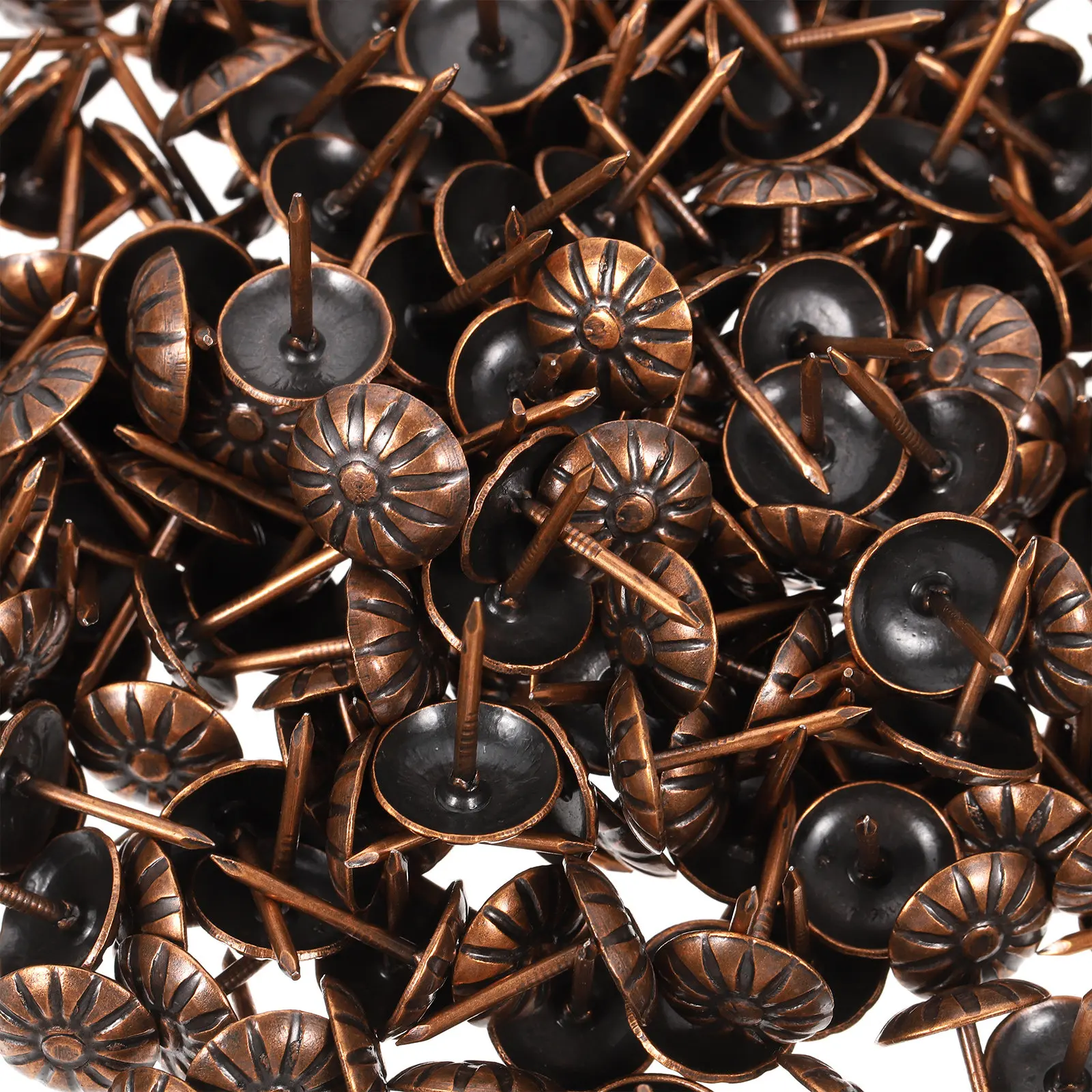 

300Pcs Iron Furniture Upholstery Tacks Vintage Decorative Nails for Sofa Chair Bed Table Door Wall Craft DIY Upholstery Pins