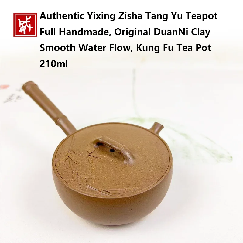 Authentic Yixing Zisha Tang Yu Teapot, Full Handmade, Original DuanNi Clay, Smooth Water Flow, Kung Fu Tea Pot