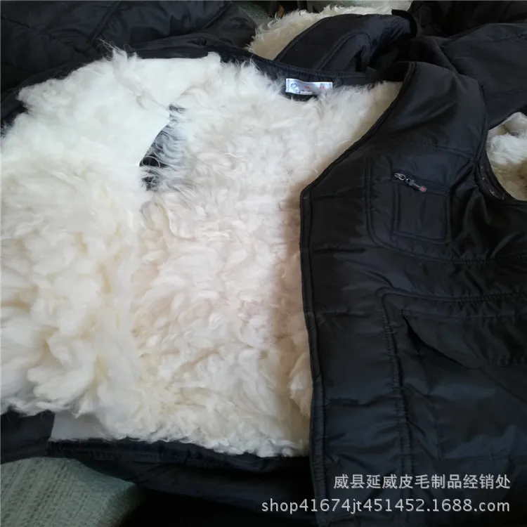 DIANRUO سترة فرو متكاملة جديدة سميكة باردة ودافئة شعر طويل سترة صوف الأغنام الأسترالية #2