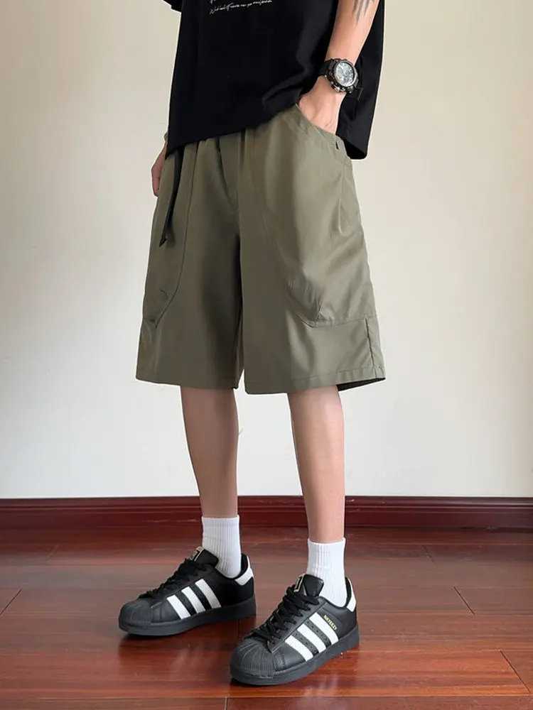 

Летние мужские рабочие брюки Ciyboy с пятью карманами, модные, свободного кроя, молодежные, из полиэстера, прямые штанины