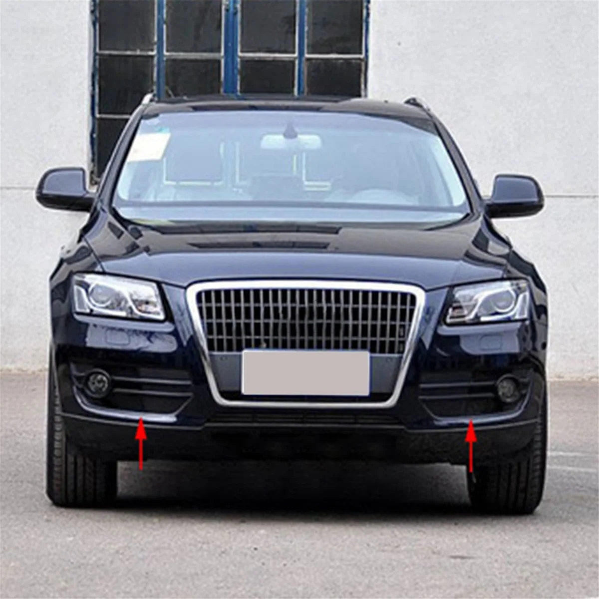 1Pair Front Bumper Grille Fog Light Frame Fog Lamp Cover 8R0807681A 8R0807682A for Audi Q5 2009-2012