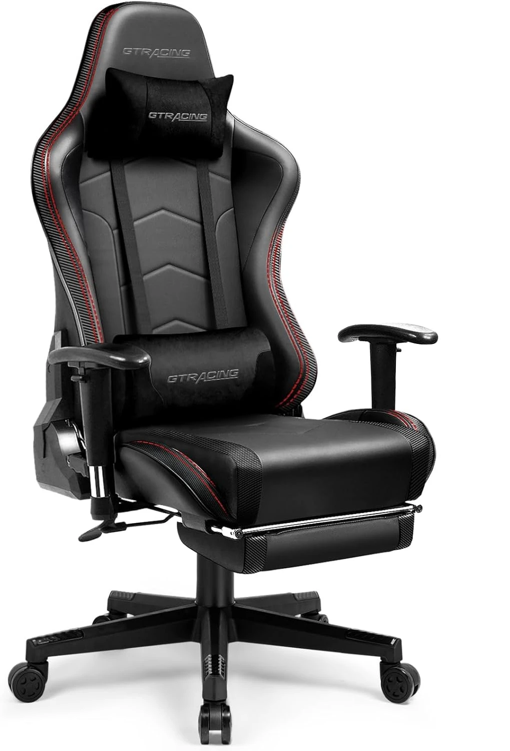 

Gaming Chair with Footrest Speakers Video Game Chair Bluetooth Music Heavy Duty Ergonomic Computer Office Desk Chair