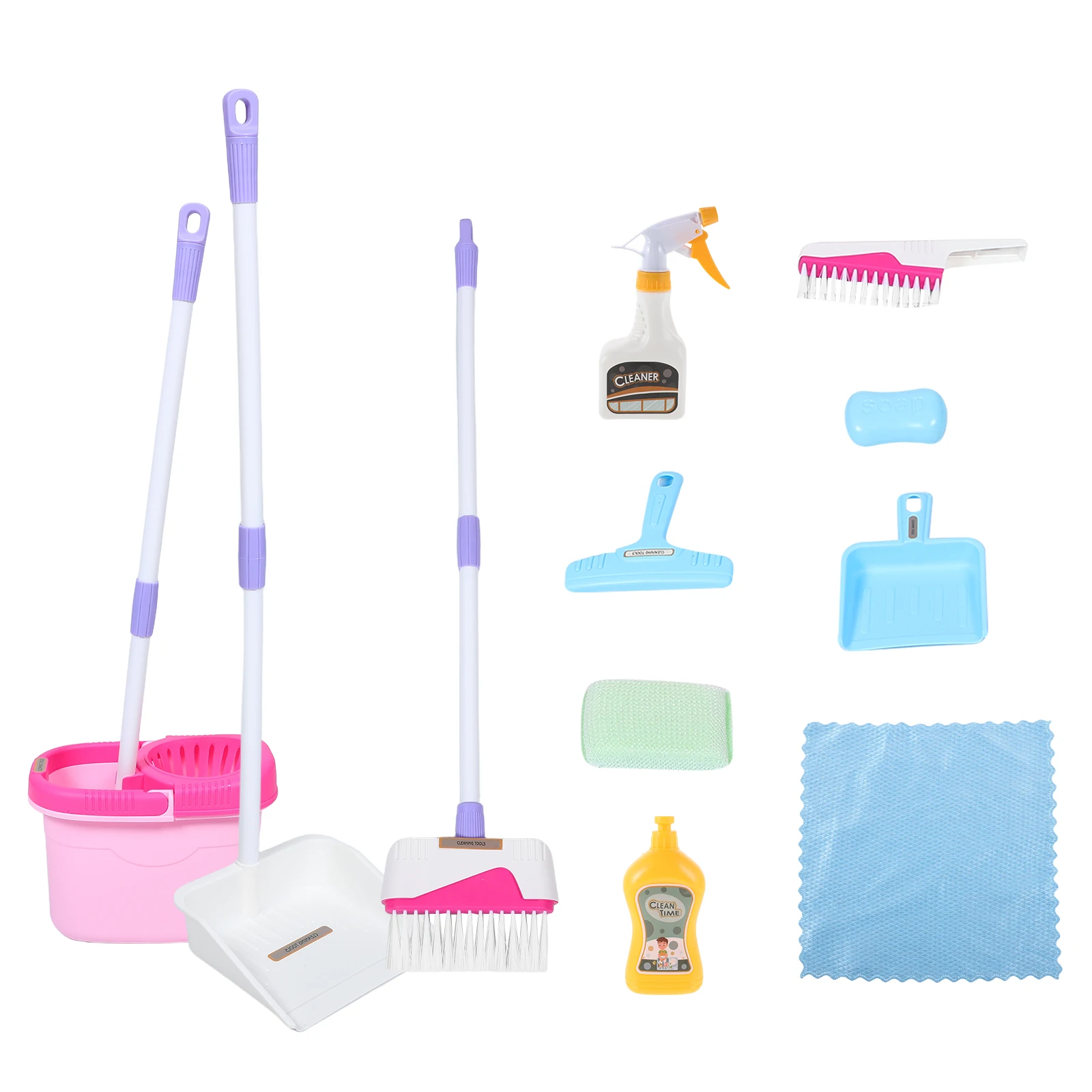 1 ensemble petit balai pelle à poussière ensemble Montessori outils de nettoyage jouet enfant en bas âge jeu de rôle main oeil Coordination ensemble de nettoyage