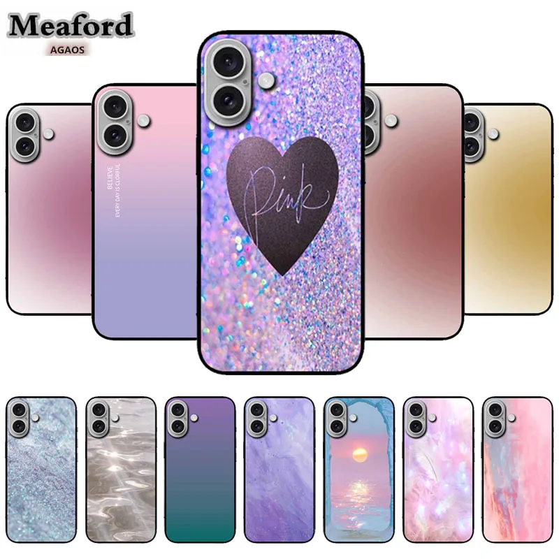 Lovely Girls Phone Case For iPhone 16 Plus 16Pro 16 Pro Max Beauty Printed Back Cover TPU Soft Silicone Para for Apple iPhone 16