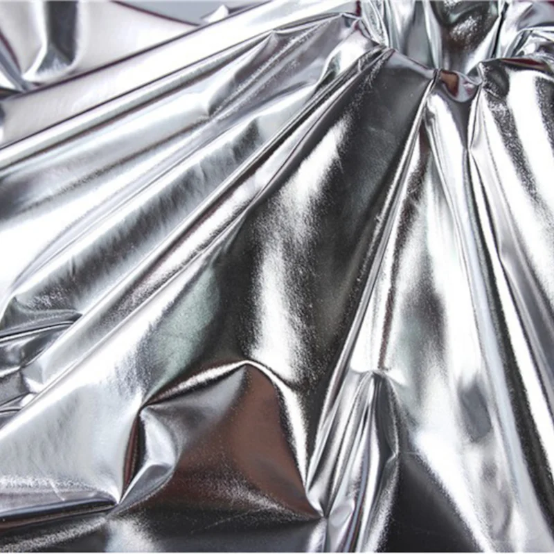 3/5/10m Gold Silver Soft and Thin Metallic Fabric For Costume or Fashion Clothing by the Meter